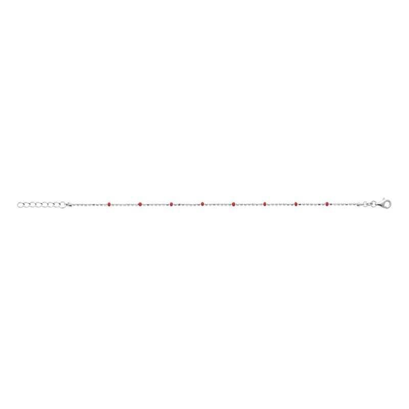 Bracelet Femme - Argent 925 - Email - Longueur : 18 cm