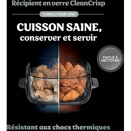 Friteuse sans huile Ninja Crispi Airfryer en verre FN101EUST Beige