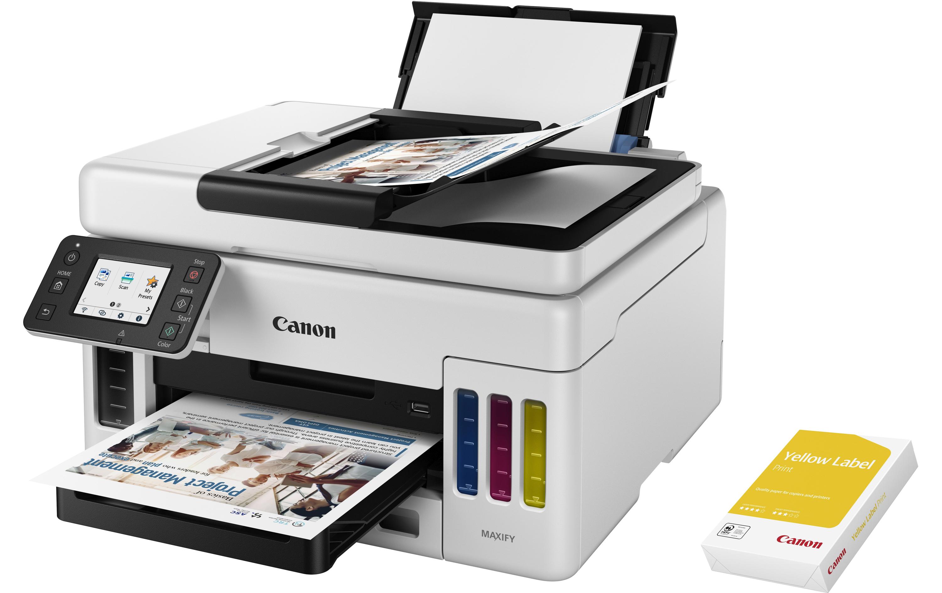 Multifunktionsdrucker MAXIFY GX6050 + gratis Kopierpapier<br>Tintenstrahl-Multifunktionsdrucker mit nachfüllbarem Tintenbehälter