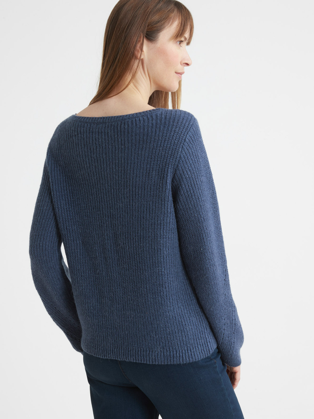 Pull en côtes perlées