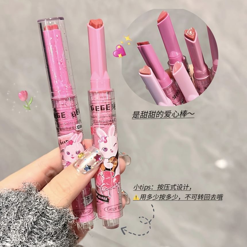 Gege Bear - Set van 3: Hartvormige lipgloss (4-6)