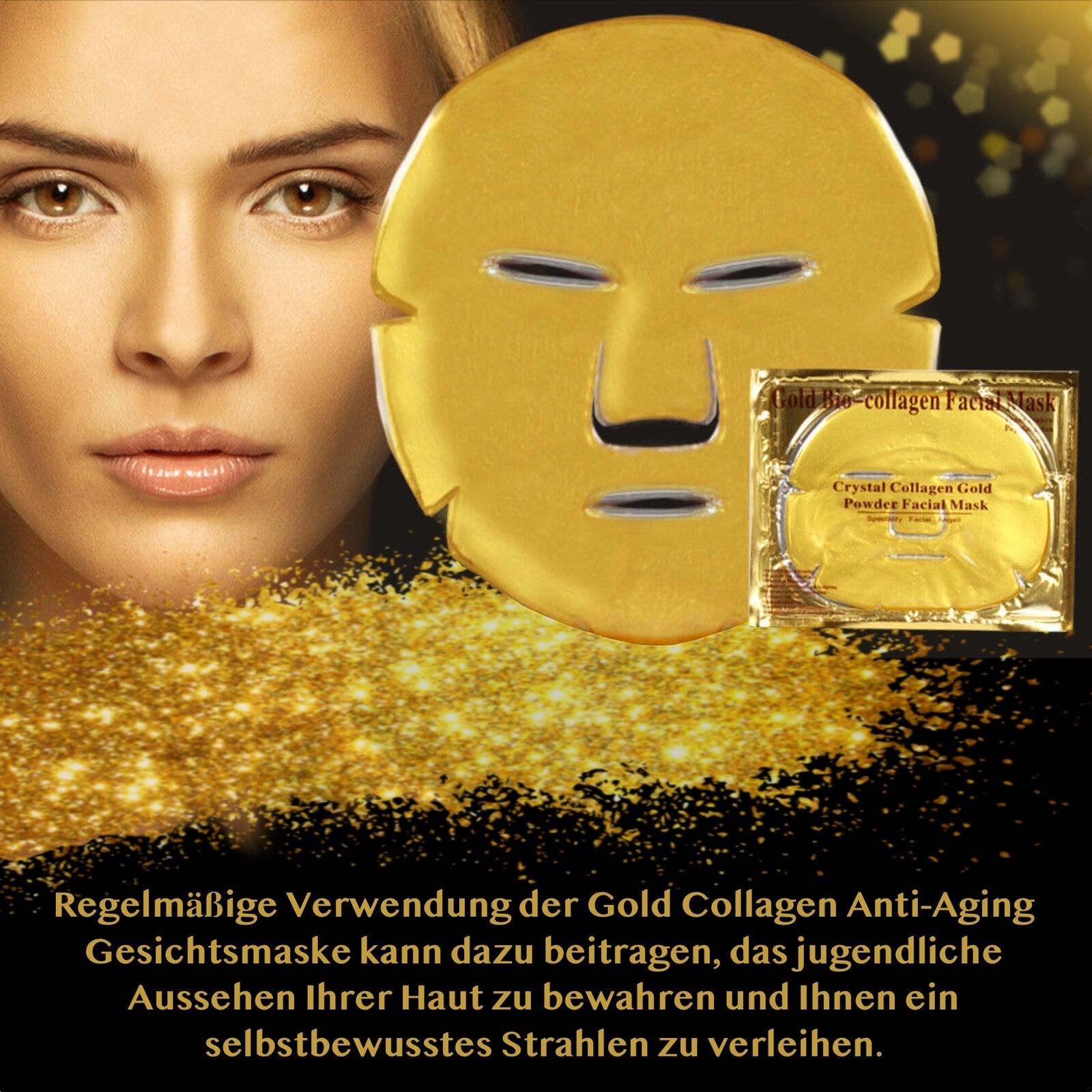 P-Beauty Gesichtsmaske Gold Collagen Anti-Aging