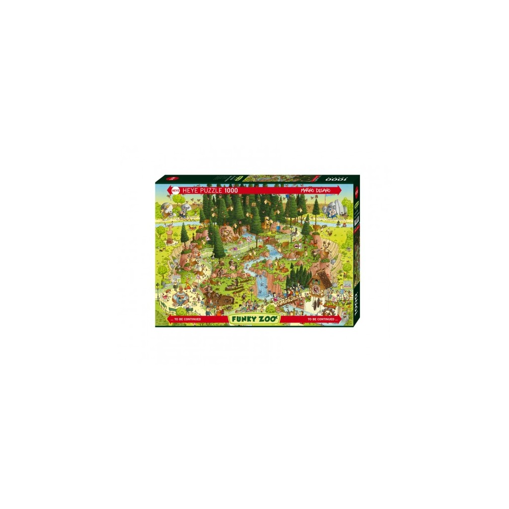 Puzzle - Funky Zoo -Black Forest Habitat de Marino Degano - 1000 Pièces
