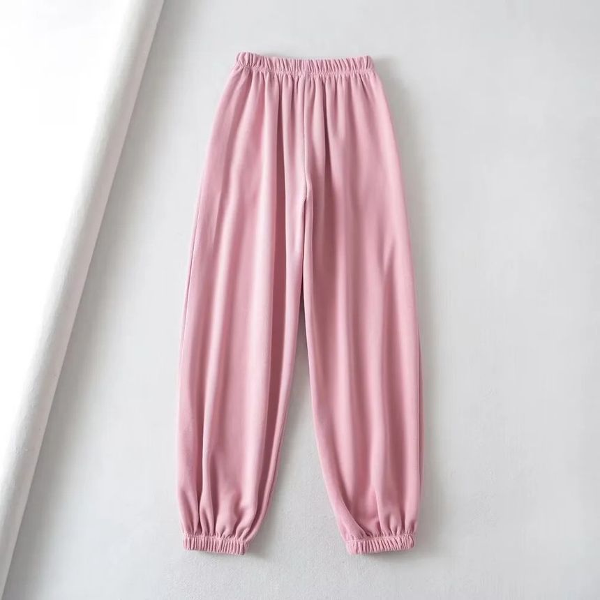 Flotto - Effen harem-joggingbroek met trekkoord in de taille