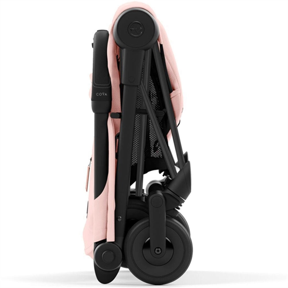 Coya Klapvogn Matt Black Peach Pink