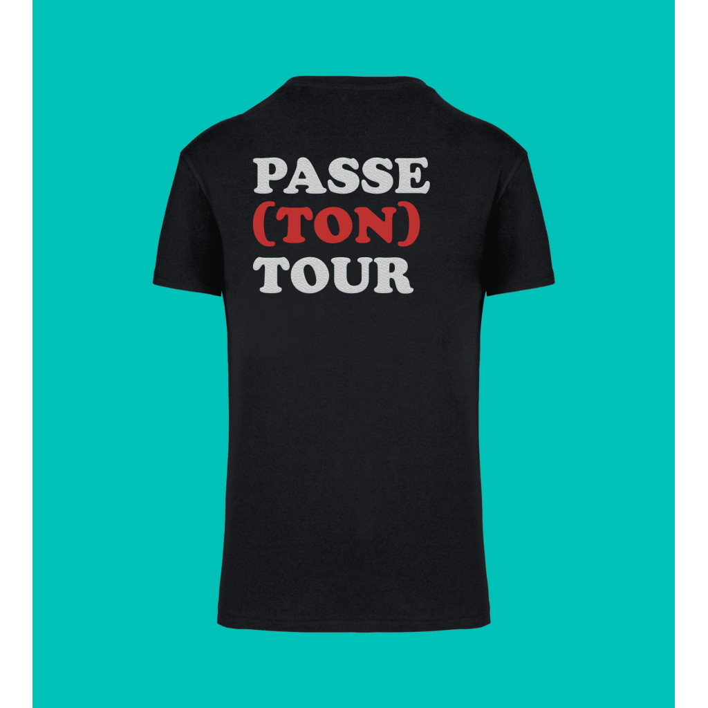 Tee shirt – Homme – Passe ton tour – Noir - XL