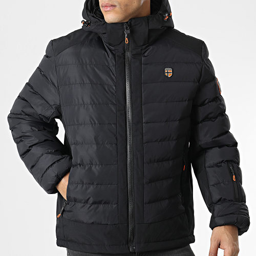 Doudoune Capuche Aurelien Noir