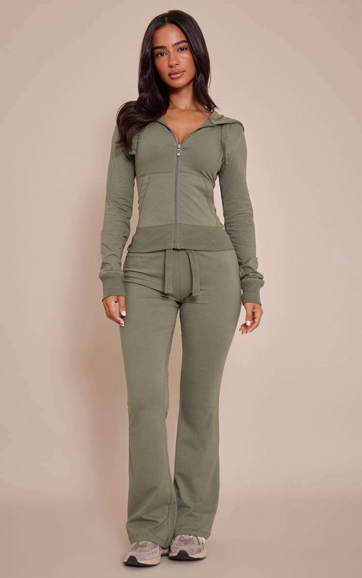 Sea Green Pantalon Évasé Skinny Taille Basse Petite