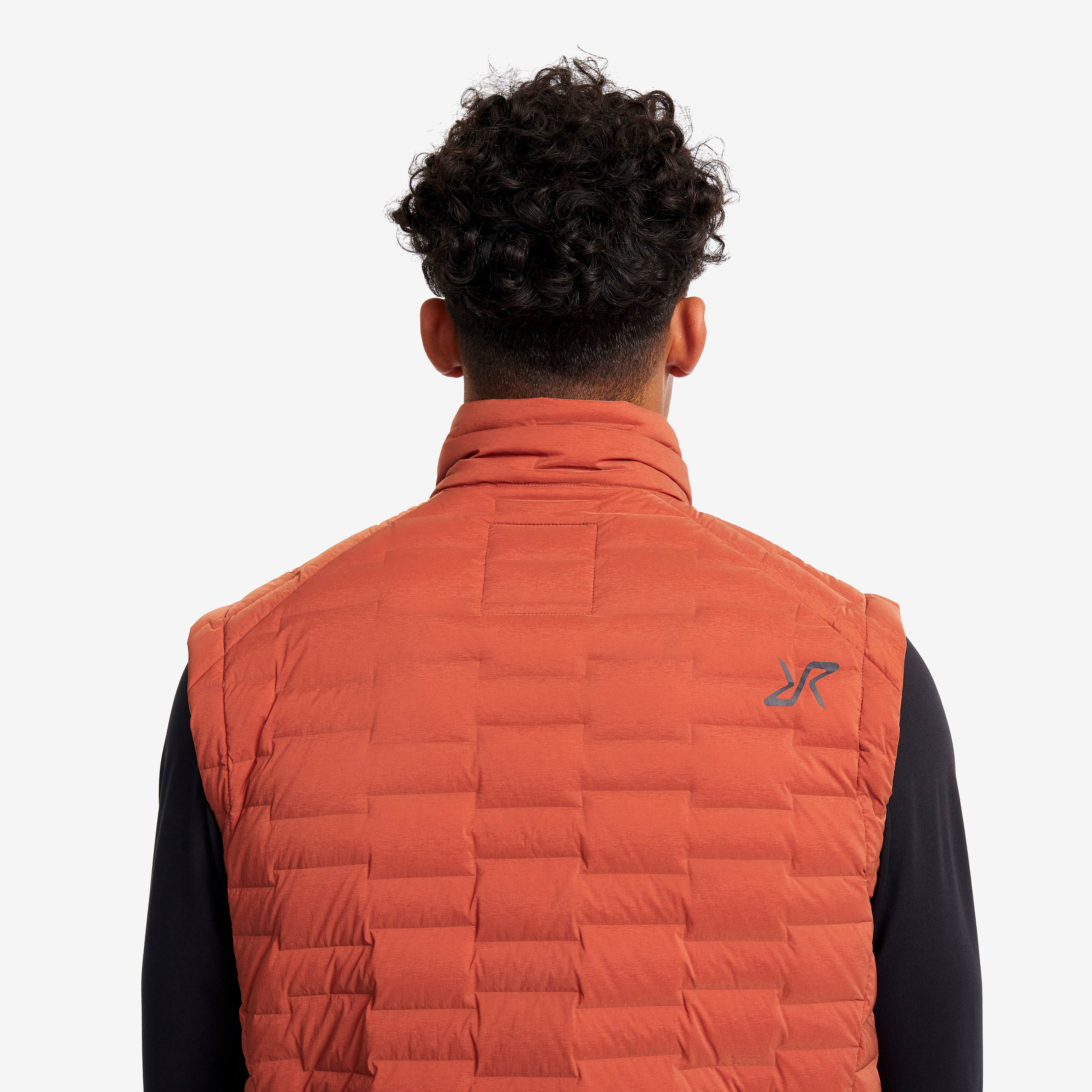 Flex Stretch Down Vest Herre Rusty Orange