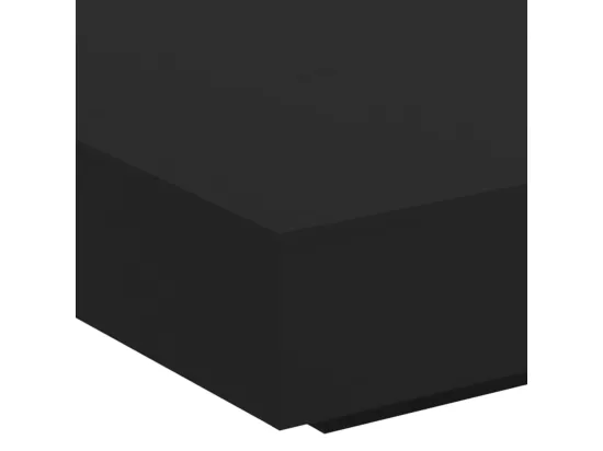 Table basse noir 100x100x31 cm bois d'ingénierie
