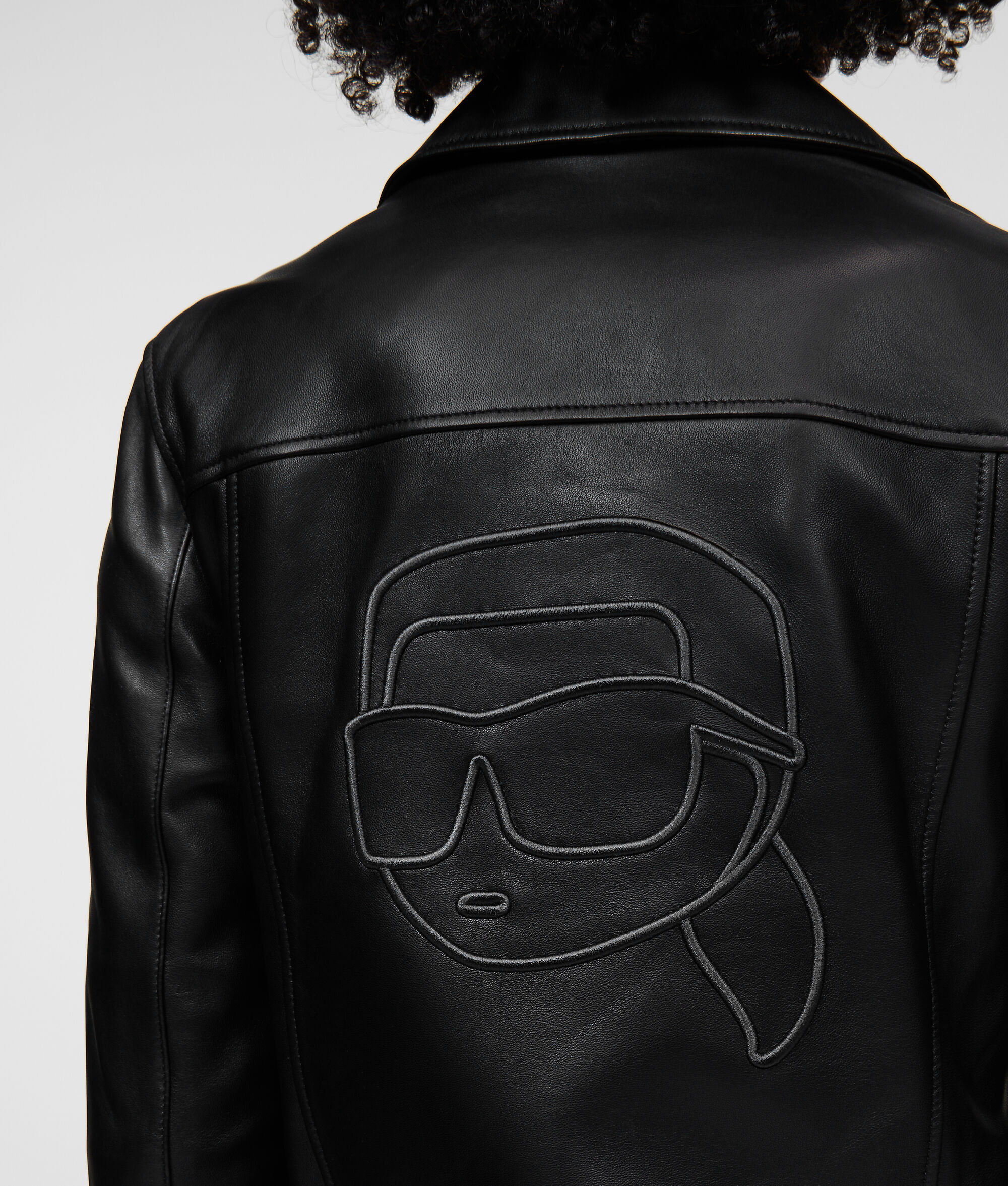 VESTE EN CUIR KARL IKONIK