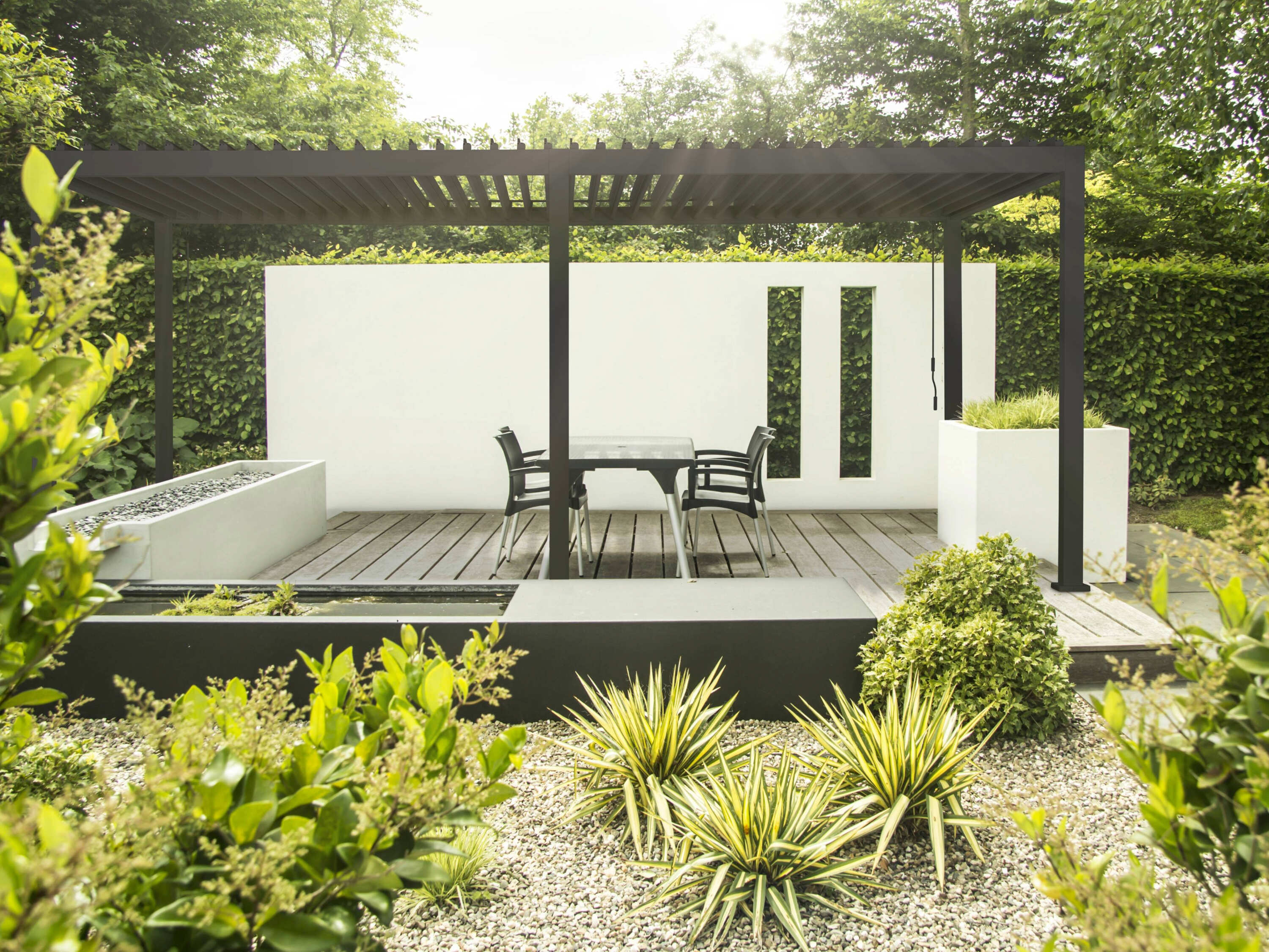 Mirador Deluxe 360 x 720 cm overkapping - antraciet