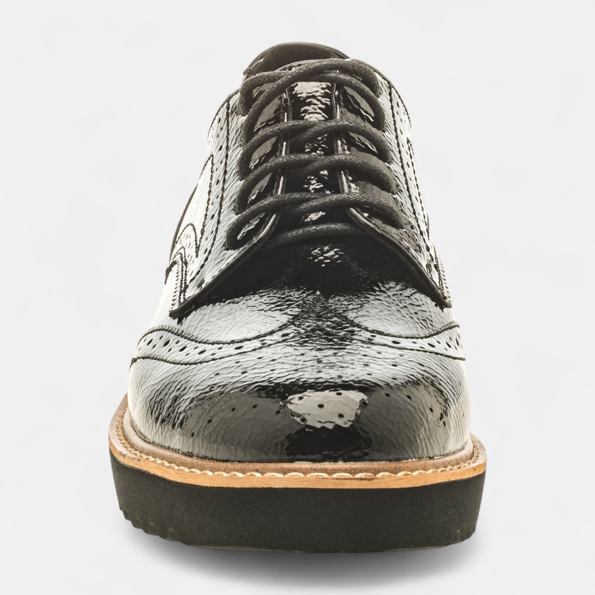 Derbies Femme noir vernis