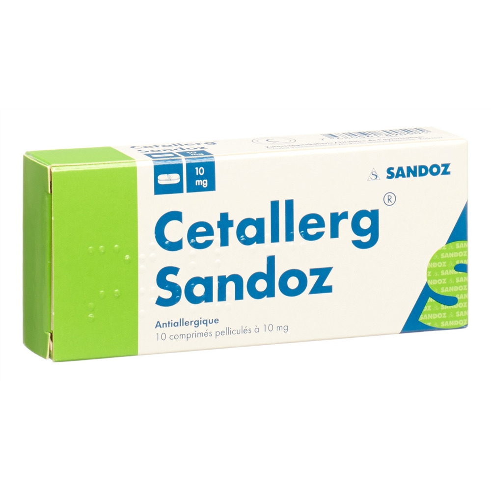 CETALLERG Sandoz 10 mg<br>10 Stück, Blister, Filmtablette