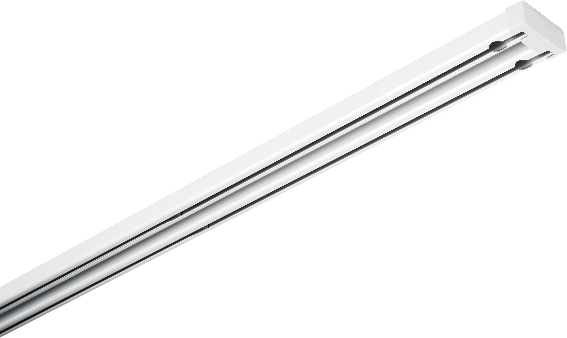 GARDINIA Vorhangschiene »Aluminium-Vorhangschienen Set  2-Lauf« 2 läufig-läufig Fixmass 2-läufig