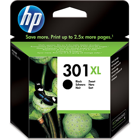 HP blæk nr. 301 XL sort