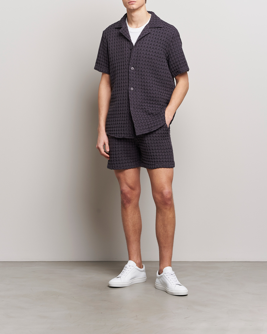 OAS Cuba Waffle Shirt Nearly Black