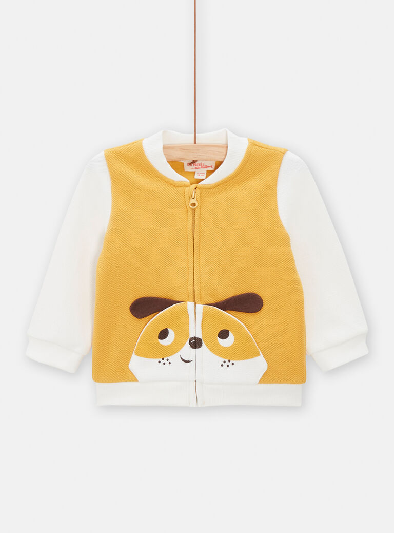 Gilet style teddy à motif chien pour bébé garçon