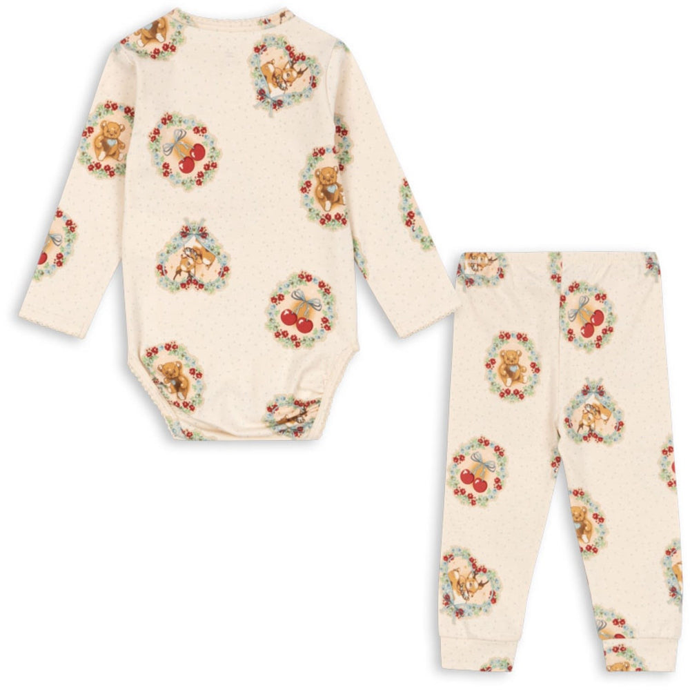 Køb Konges Sløjd Basic Body/Pants Sæt Deer Diary GOTS