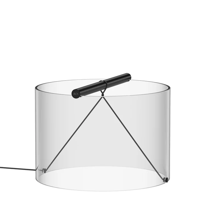 Flos - To-Tie LED Tischleuchte T3, Ø 30 cm, schwarz eloxiert