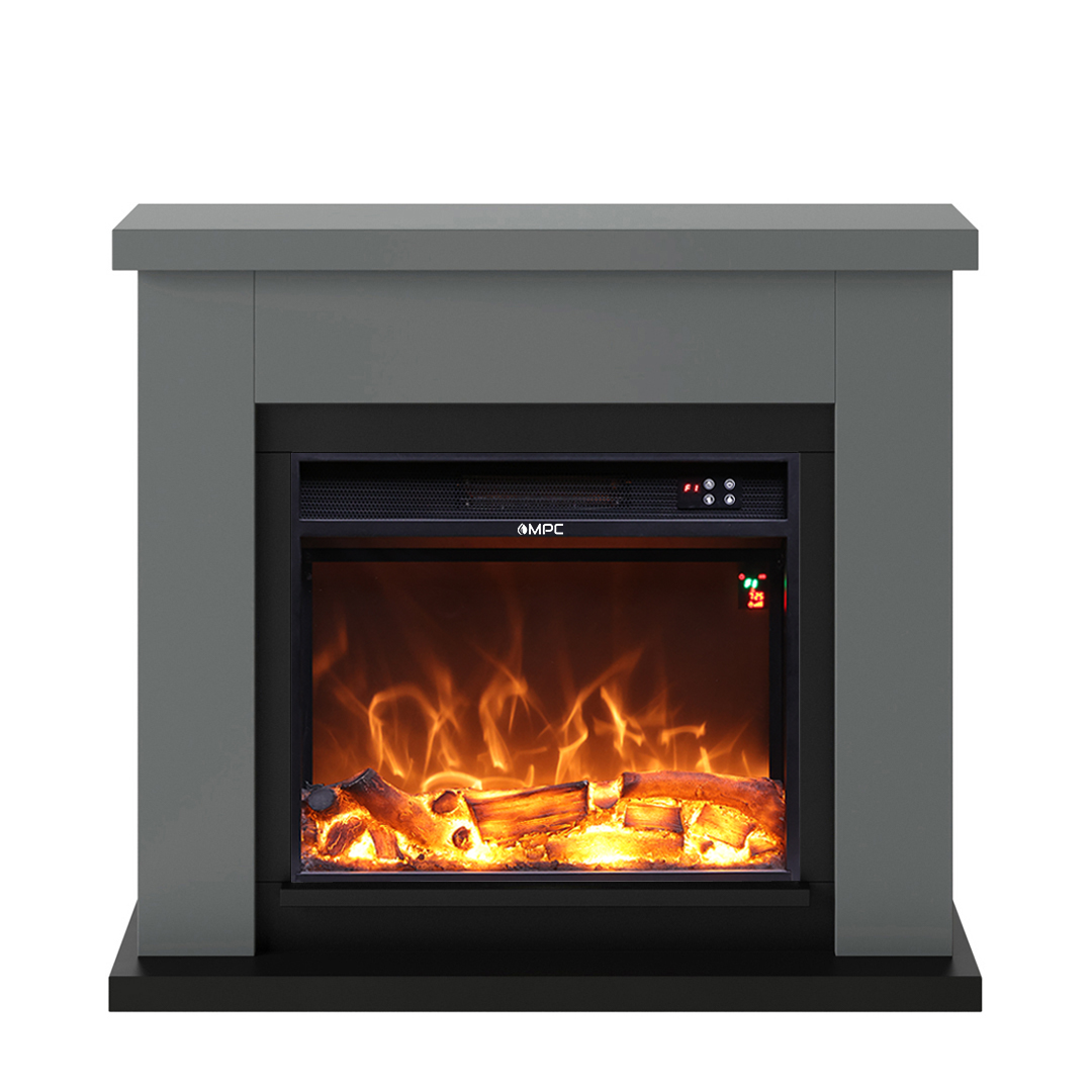 Cheminee murale 1500w fuego paolo antracita