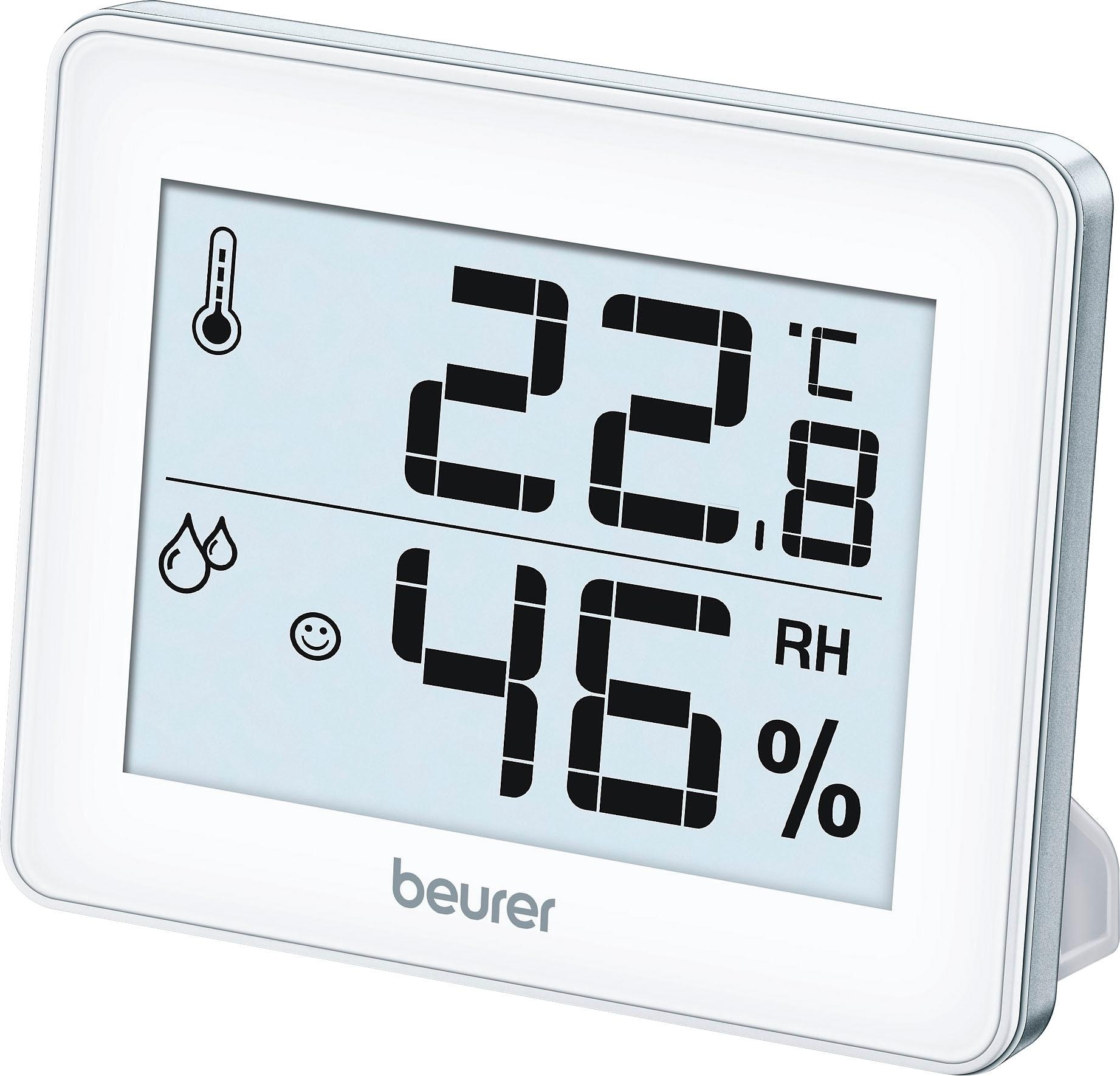 BEURER Innenwetterstation »HM 16 Thermo-Hygrometer, Kontrolle von Temperatur und Luftfeuchtigkeit« () Mit Smiley-Indikation, ideal für zuhause oder im Büro