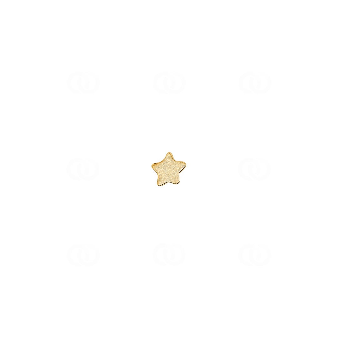 Nasenpiercing Spirale 750/18 K Gelbgold Stern