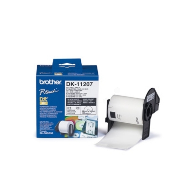 Brother P-Touch Etiketten CD/DVD, DK-11207, 115 x 89 mm