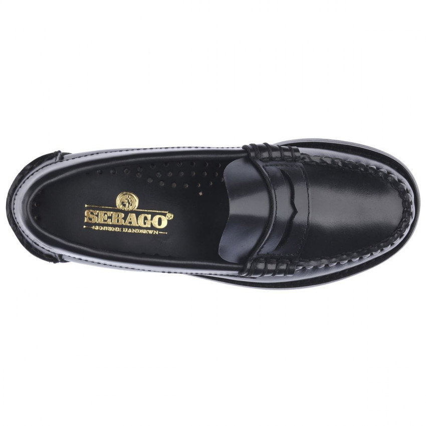 CLASSIC DAN Blue Navy-Mocassin pour enfant en cuir
