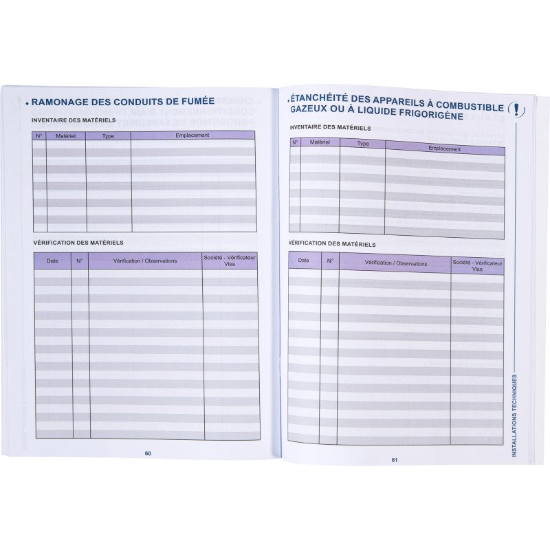 Registre de sécurité incendie