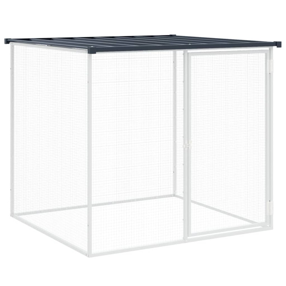 Poulailler avec toit anthracite 103x98x90 cm acier galvanisé