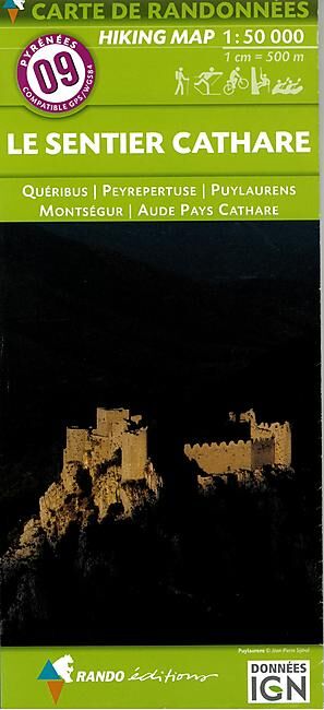 RANDO EDITIONS - 09 LE SENTIER CATHARE 1 50 000