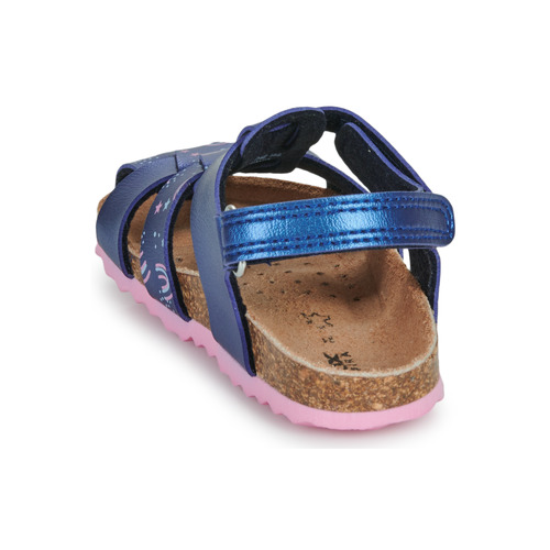 Geox - B SANDAL CHALKI GIRL - Bleu / Rose