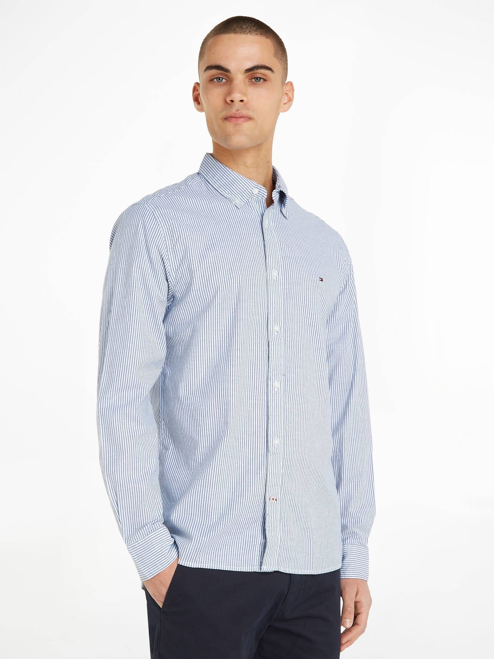 Tommy Hilfiger| Herren Hemd COLLECTION 1985 Regular Fit Langarm