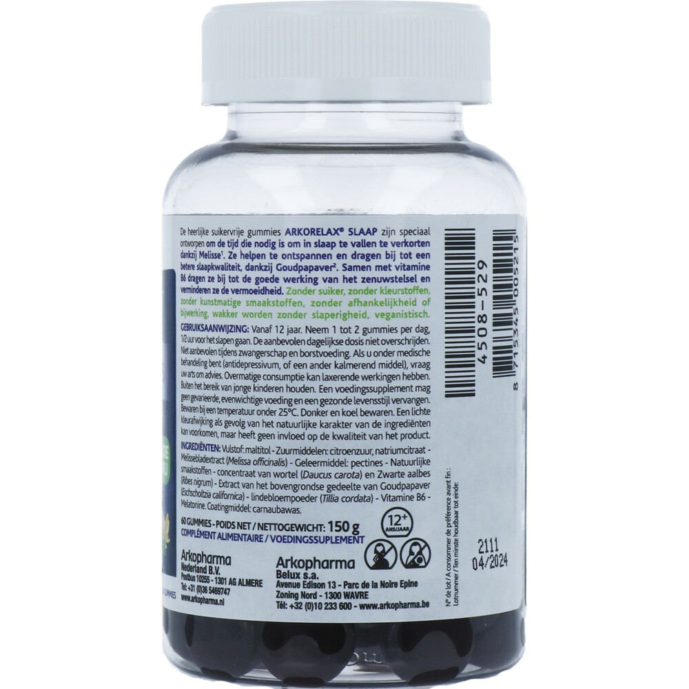 Arkopharma Arkorelax slaap 60 Gummies