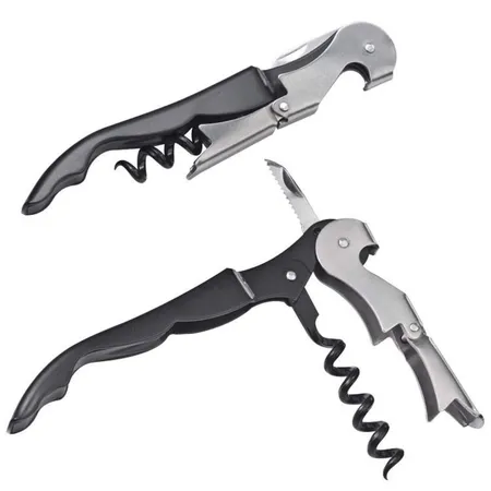 Macma Kellnermesser aus Metall mit Flaschenöffner, Folienschneider und Korkenzieher