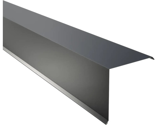 PRECIT-randafwerking voor trapeziumplaat, antracietgrijs RAL 7016, 1000 mm x 180 mm x 180 mm x 0,5 mm
