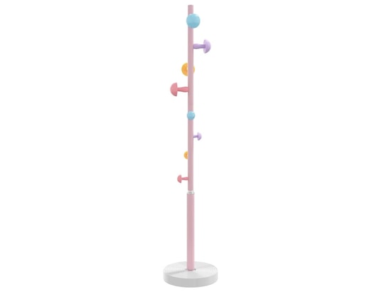 VIDAXL - Porte manteau Porte-manteau rose 172 cm fer enduit de poudre