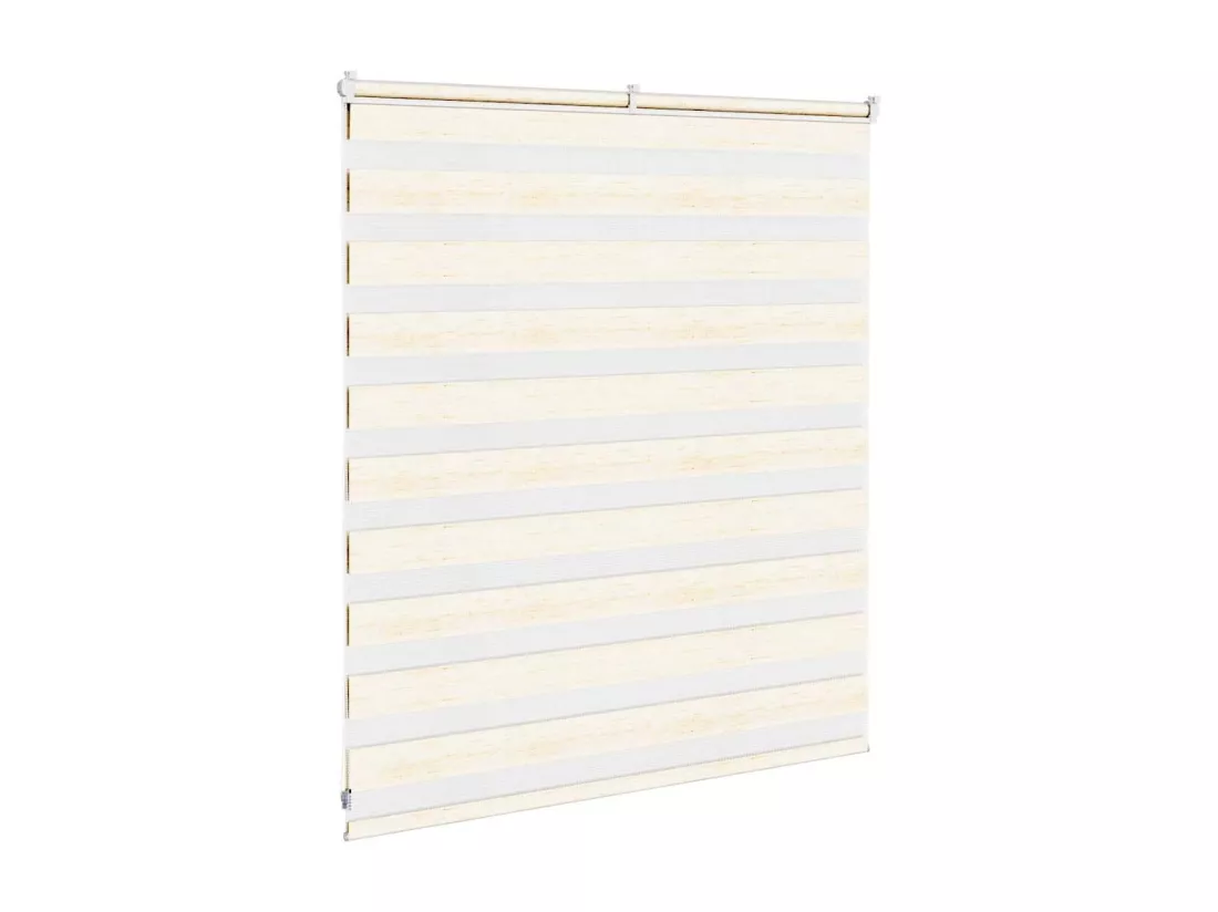 Store zèbre beige marbré largeur du tissu 130,9 cm polyester