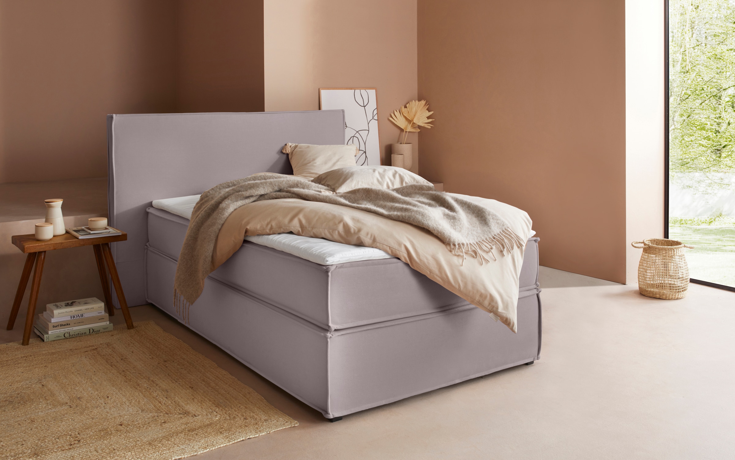 LeGer Home by Lena Gercke Boxspringbett »Yuma« incl. Topper, in 4 Breiten, 3 Matratzenarten und je 2 Härtegraden