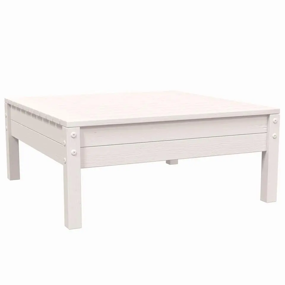 vidaXL - Loungeset - Wit - Grenenhout - 3 stuks - Met kussens