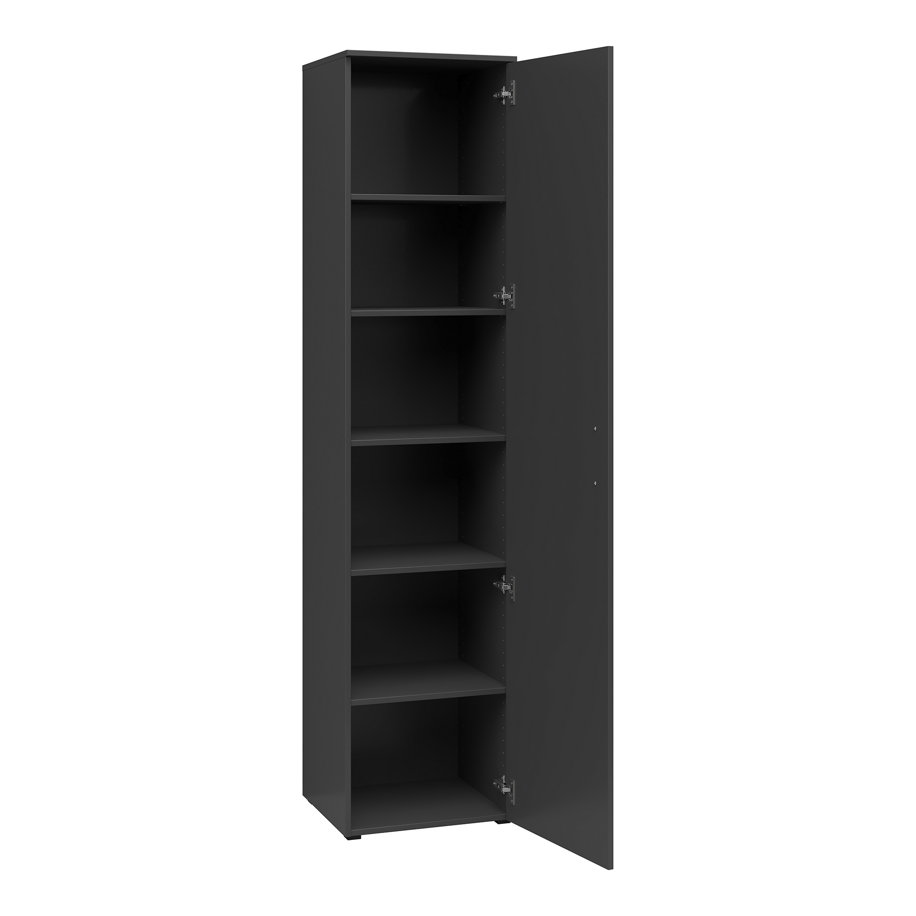 Drehtürenschrank - anthrazit - Breite 45 cm