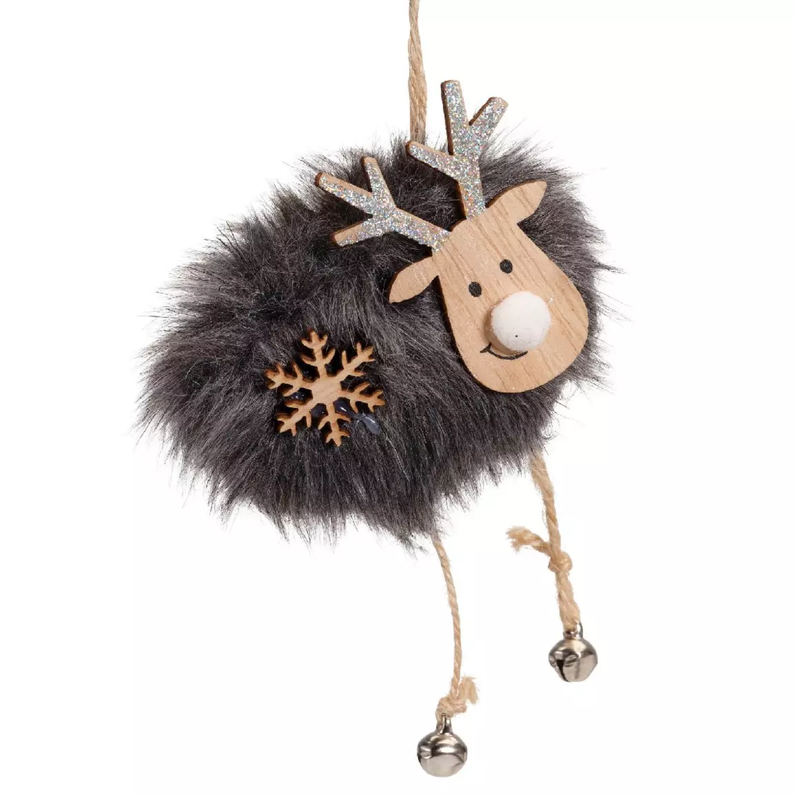 Suspension de Noël (H15 cm) Renne Diego Marron foncé