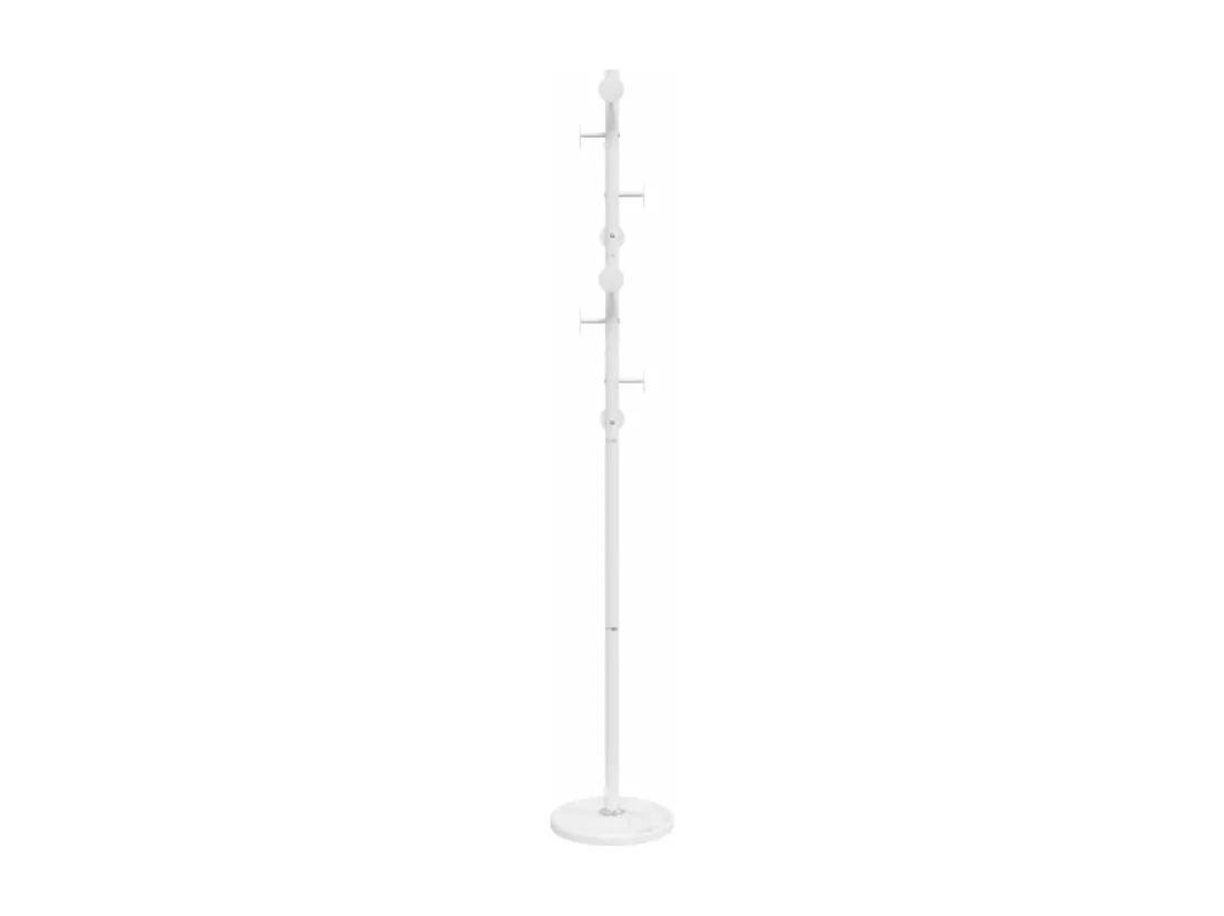 Porte-manteau blanc 176 cm fer enduit de poudre