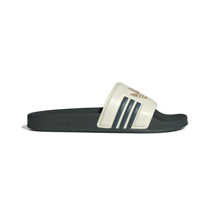 adidas Originals Claquettes adilette - Blanc/Vert/Warm Sandstone