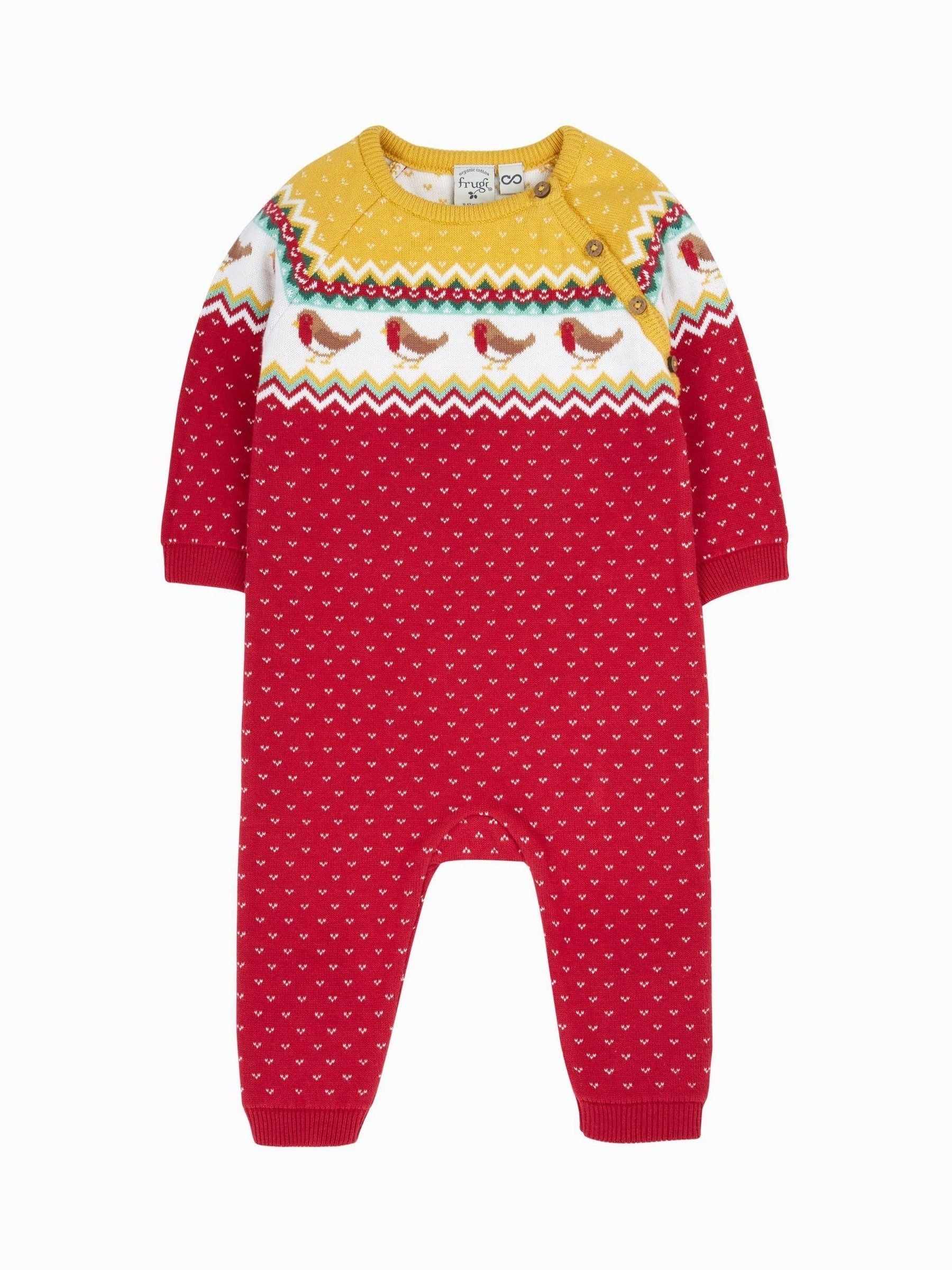 Frugi Gebreid Kerstmis Rompertje