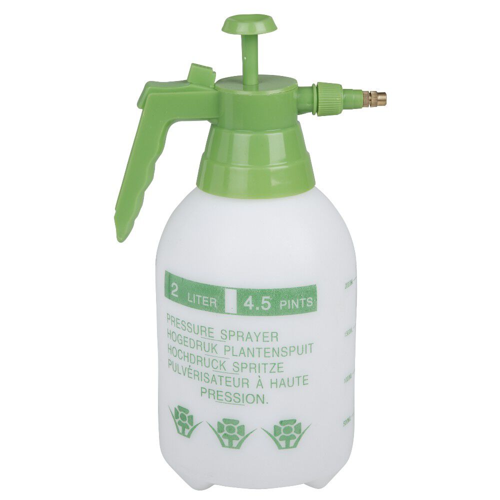 Pulvérisateur de jardin manuel vert et blanc transparent 2 L