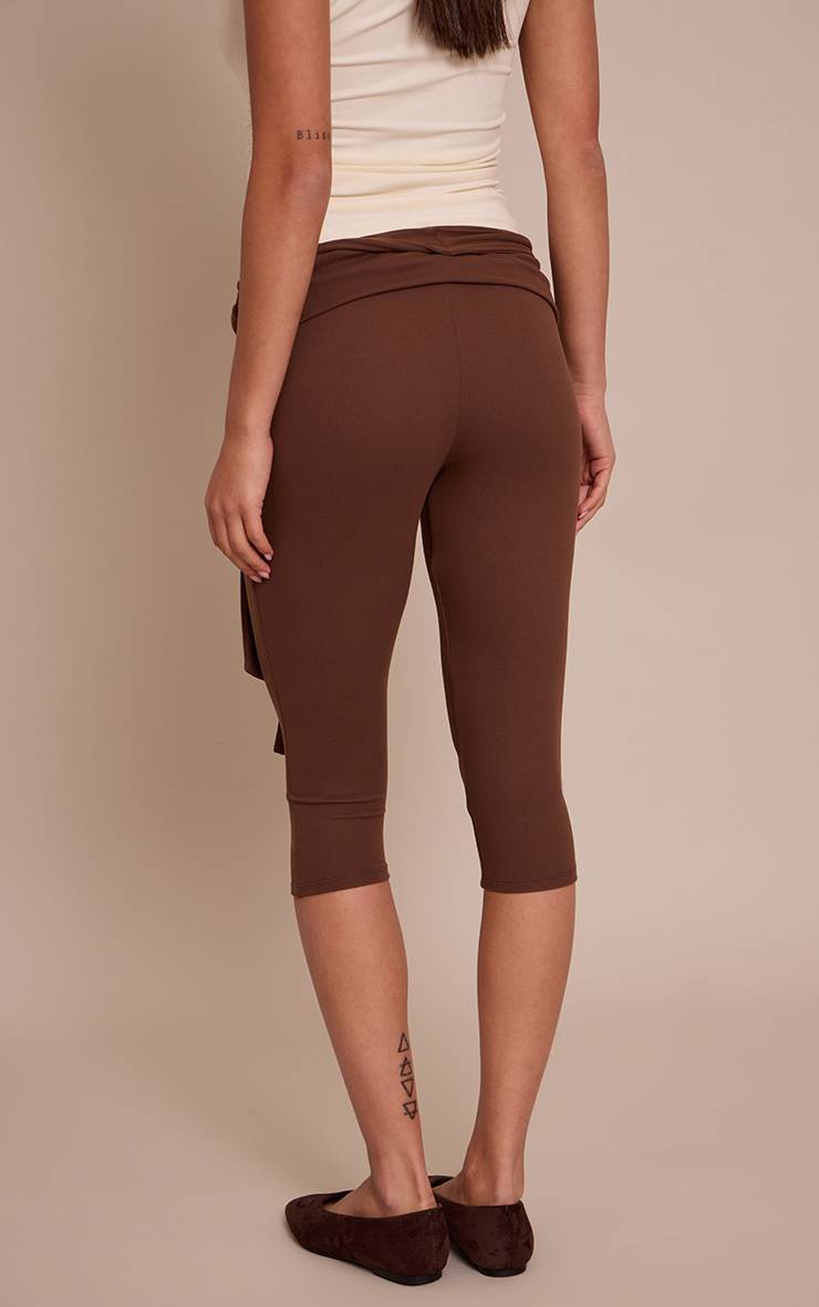 Marron Capri Ultra Doux Avec Détail Taille Enveloppante