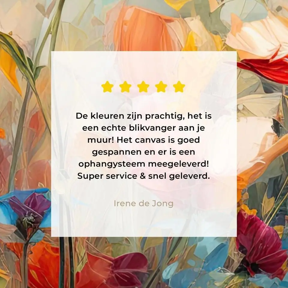 MuchoWow Canvas Schilderij 80x120cm Bloemen Watercolor Kunst