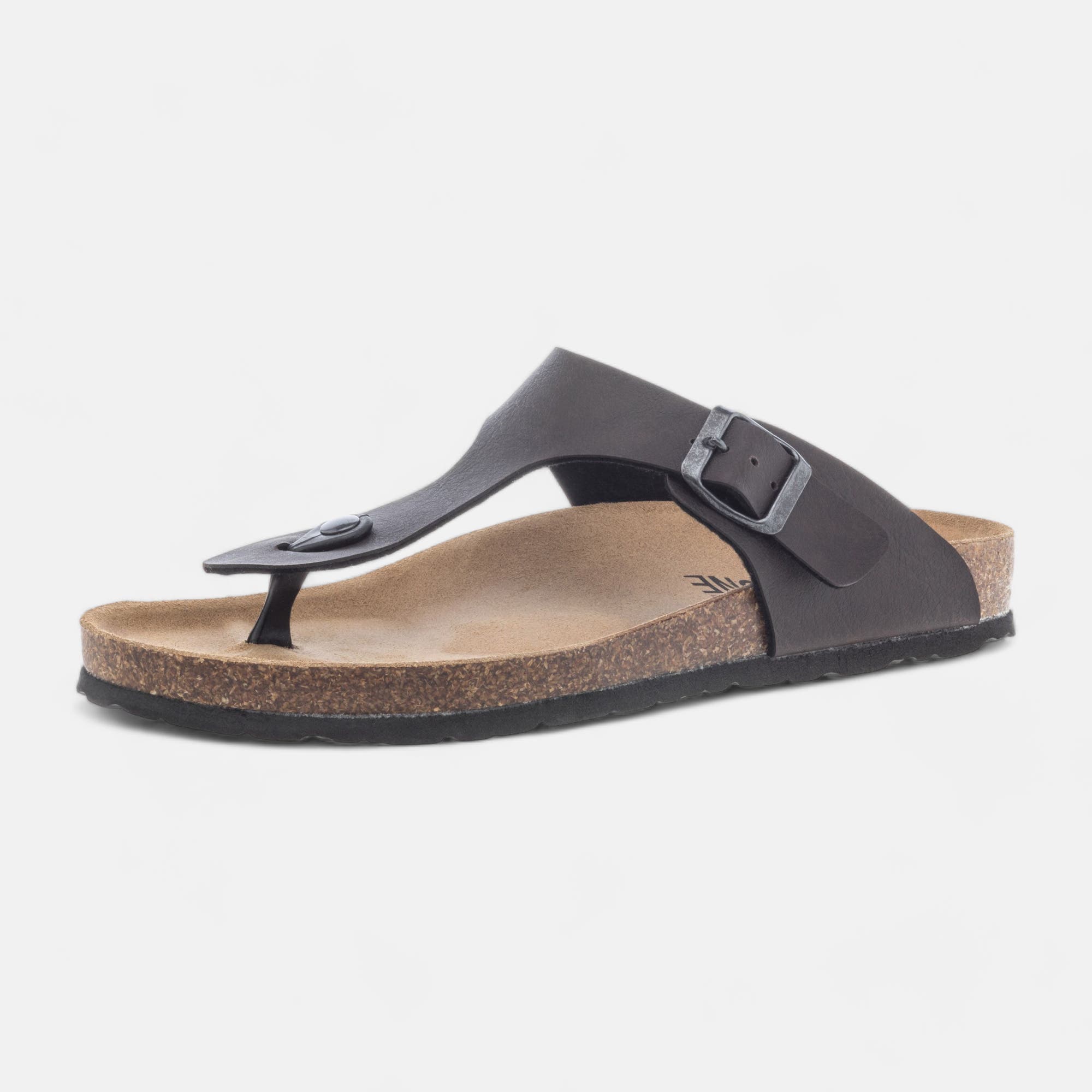 Mules semelle liège Homme marron